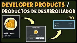 USAR DEVELOPER PRODUCTS  / PRODUCTOS DE DESARROLLADORES 2024 | ROBLOX STUDIO