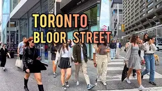 Toronto Downtown Bloor Street Walking Tour Toronto Canada 4K