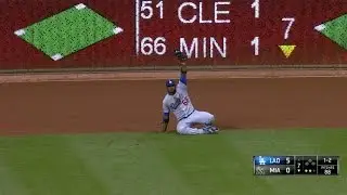 Puig's great grab saves Hill's perfect game