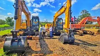 SANY 140c new excavator (1+1) launch || old 210 tata hatachi reject || sany price in india