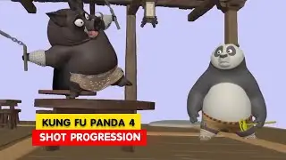 Kung Fu Panda 4 | Po and Zhen Shot Progression | Animation Breakdowns | 3D Animation Internships