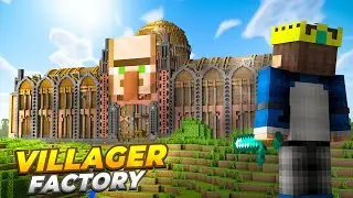 HOW I BUILD A VILLAGER FACTORY in Minecraft Hardcore...