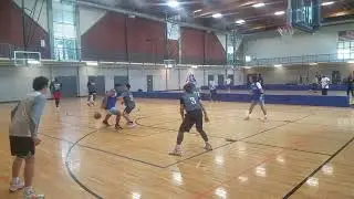 Nate Murray with the block on one end and beautiful assist on the other end