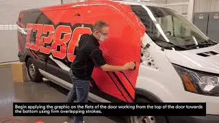 Door Application - 3M™ Print Wrap Film Series IJ280 with 3M™ Gloss Wrap Overlaminate 8428G