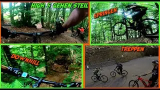 Mit meinem Hardtail (100mm Federweg) DH+Treppen am Kaiser Wilhelm / Enduro Trails - Porta Westfalica