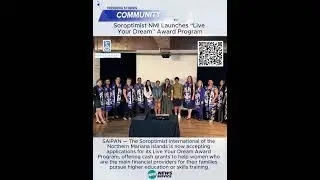 Soroptimist NMI Launches &ldquo;Live Your Dream&rdquo; Award Program