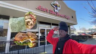 Ain't She Sweet Cafe IN CHICAGO | The Steve Sub Sandwich and Jerk Chicken Wrap