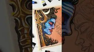 MahaShivratri Special Drawing ✨ #shorts #mahashivratri #art #shiv #mahadev #drawing