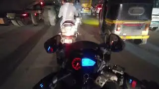 Night Ride in thane traffic #traffic #travel 