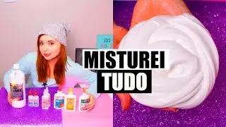 TESTEI 6 MARCAS DE COLA PRA FAZER SLIME E MISTUREI TUDO