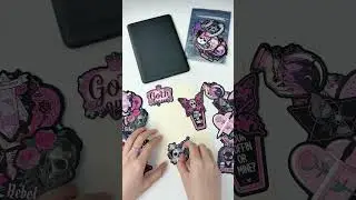 Full of dark Gothic atmosphere#asmr #kindle #sticker #christmas  #gothic #diy #handmade #pink #black