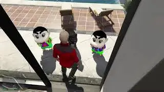 GTA 5 : Franklin Left House For Shinchan Pinchan & Chop In GTA 5 ! (GTA 5 Mods)💯😘🥰💓😈