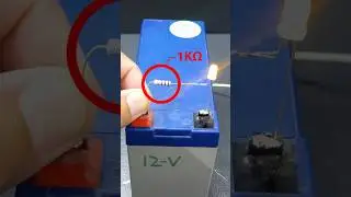 3V LED to 12V Battery #shorts