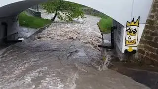 Kraków, Stary Bieżanów - wylała rzeka Serafa - 1