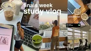 FINALS WEEK | early mornings, study crawls, & staying active as a 1st year PT student 🧸💻⭐️