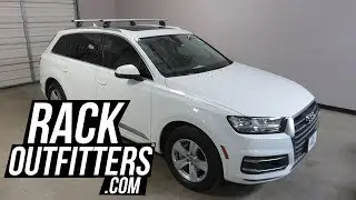 Audi Q7 with Thule Silver WingBar EVO Roof Rack Crossbars