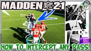 How To Intercept Any Pass In Madden 21! Madden 21 Gameplay Tutorial