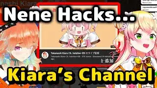 Momosuzu Nene - Accidentally Hacks Into Takanashi Kiara's Channel During Stream【ENG Sub/Hololive】