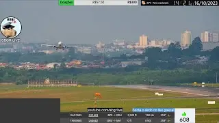 CURTO ESPAÇO ENTRES AS AERONAVES FEZ O GOL ARREMETER BEM PRÓXIMO DO SOLO