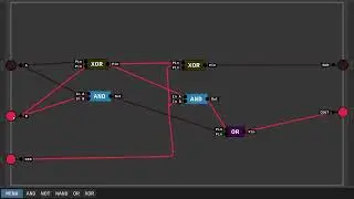 Digital Logic Sim. BUILDING A COMPUTER ( part 1 ) How to Make a 1-BIT ADDER and a 4 BIT Adder