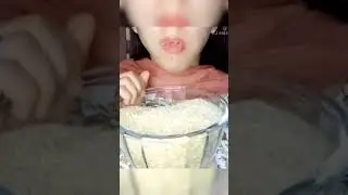 Raw rice eating with ( Hands )#viral #youtubeshorts #viralvideo