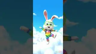 🐰☁️ Fluffy Bunny Skydiving Dance! 🎶🪂 | Funny Cartoon Short