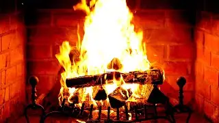 🔥 Fireplace 4K (12 HOURS). Cozy Fireplace with Burning Logs and Crackling Fire Sounds