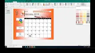 Microsoft publisher 2016 tutorial: Demonstration on designing calendar from Template