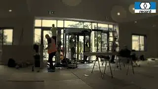 Installation of an Automatic Revolving Door by record