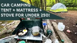 Car Camping - Tent + Mattress + Stove for UNDER $250! / Queer Gear Reviews