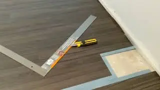 trafficMASTER Allure vinyl plank flooring installation.