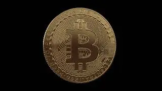 Bitcoin BTC logo animation 4k