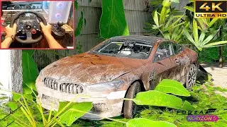 Rebuilding BMW M8 Competition | Forza Horizon 5 Steering Wheel Gameplay