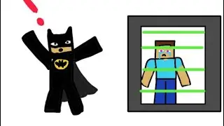 Saving Steve from the evil robot in Minecraft!