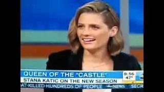 Stana Katic at GMA - Good Morning America - October 7 , 2013 . 10/7/2013