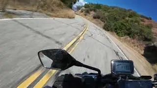 Challenging motorcycle ride up Glendora Mount Road, East Fork Road, San Gabriel Canyon Road Aug 24,