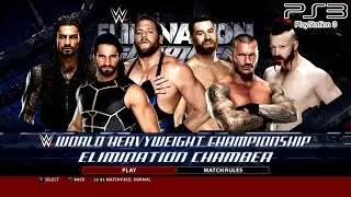 WWE 2K16 PS3 - SethRollin,RandyOrton,JackSwagger,SamiZayn,RomanReign,Sheamus - Elimination Chamber