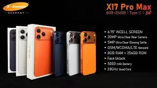 X-inova GERMANY X17 Pro Max Mobile Phone 8GB+256GB | Type-C | 5G  6.75