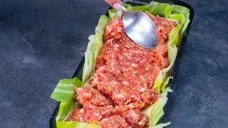 В форме для кекса - ленивые голубцы, без риса!