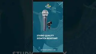Cardioid Dynamic Microphone with Mic Clip by FAT TOAD