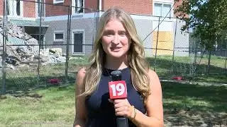 A mother drops her baby out of a window to save her from an apartment explosion