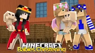 Королевская семья Minecraft: ЗЛОЙ ЭРИК ПОРТИТ КРЕСТИНЫ МЛАДЕНЦЕВ! с Маленькой Келли и Маленькой К...