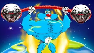 Roblox Oggy Get God Strenght In   Strong Muscle Simulator With Jack | Rock Indian Gamer |