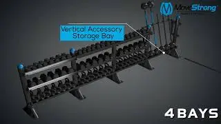 MoveStrong Outdoor Modular Dumbbell Storage Rack