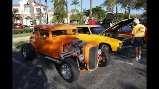CAR SHOW AT GULF SHORE TOWN CENTER FORT MYERS 1/8/2022