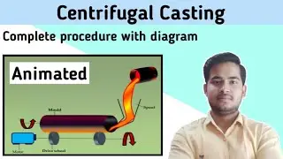 Centrifugal casting | Procedure of Centrifugal casting | Types of casting | In Hindi