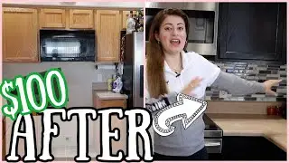 KITCHEN REMODEL MAKEOVER UNDER 100 DOLLARS