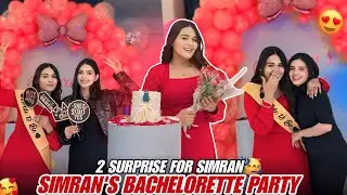 Simran Di Bachelorette Party 🥳❤️ || Rajdeep Sargun ne dita Surprise 🧿 || party te ekdum kon aya?🥺&hearts;️ 
