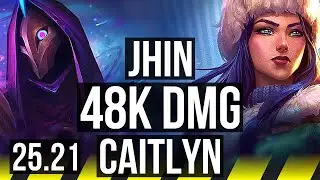 JHIN & Thresh vs CAITLYN & Pyke (ADC) | 14/1/15, 48k DMG, Legendary | EUW Diamond | 25.21