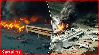 During negotiations, loud explosions rocked Crimea: Ammunition depot on fire, airfields under attack